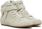 Isabel Marant Taupe Senny High Sneakers