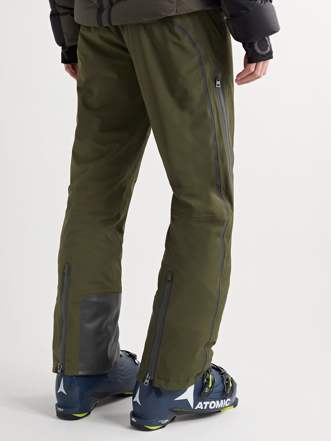 Tim Straight-Leg Belted Logo-Debossed Padded Ski Trousers