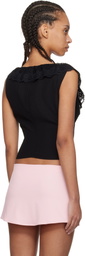 GUIZIO Black Paloma Top