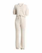 Laneus Womens Jumpsuit Cream