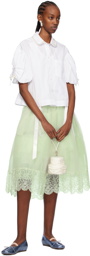 Simone Rocha Green Tutu Midi Skirt