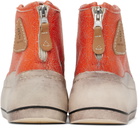 R13 Orange Kurt High Top Sneakers