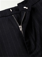 Dunhill - Slim-Fit Pinstriped Wool Suit Trousers - Blue