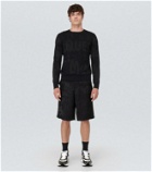 Alexander McQueen Satin jacquard shorts