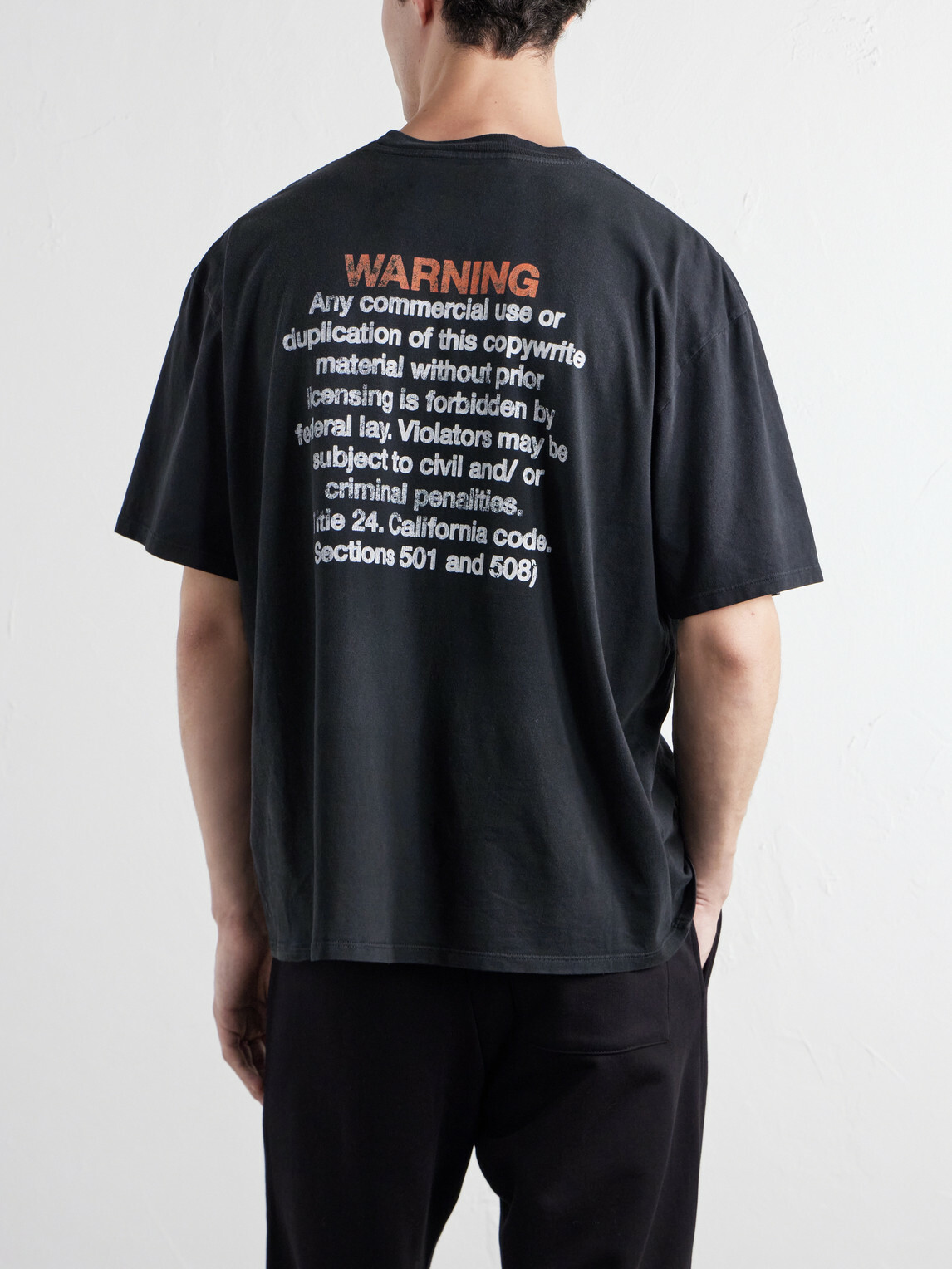NAHMIAS - Printed Cotton-Jersey T-Shirt - Black
