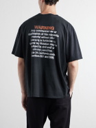 NAHMIAS - Printed Cotton-Jersey T-Shirt - Black