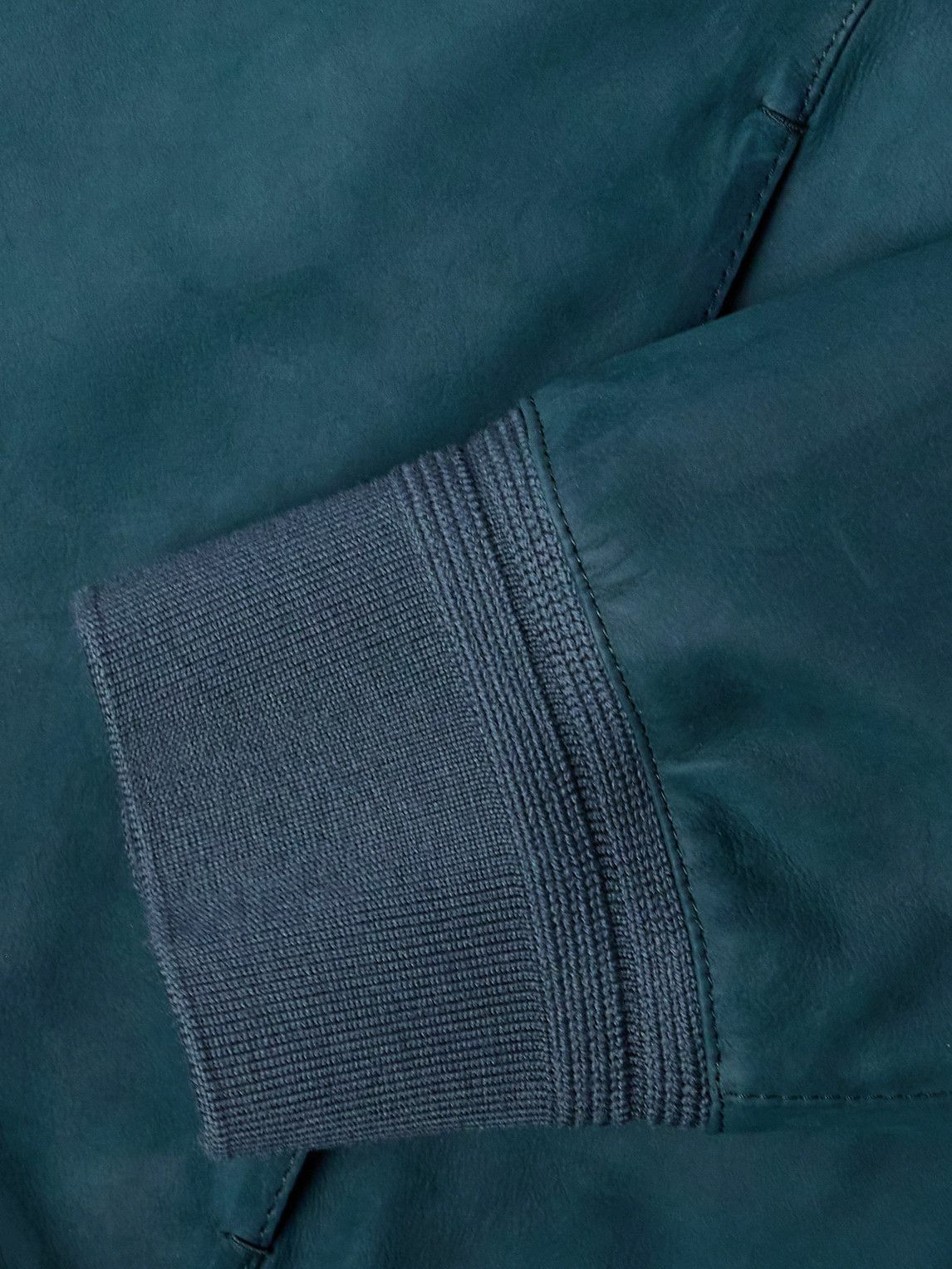 Zegna - Nubuck Bomber Jacket - Blue