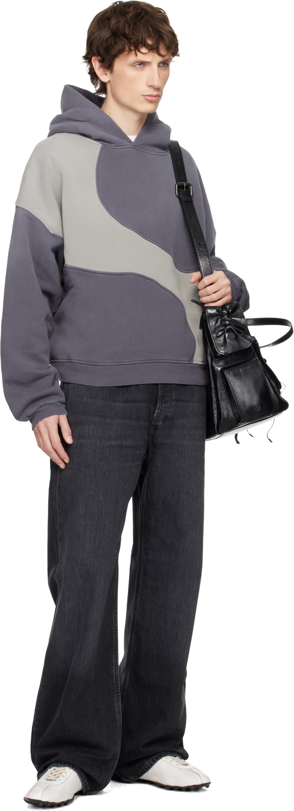 ERL Gray Wave Hoodie ERL