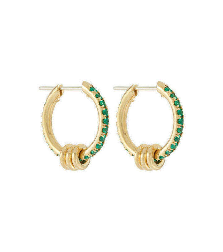 Photo: Spinelli Kilcollin - Ara 18kt gold earrings with emeralds