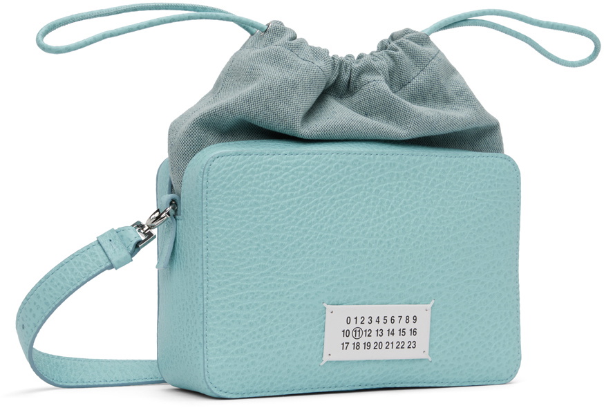 Maison Margiela Blue Logo Crossbody Bag