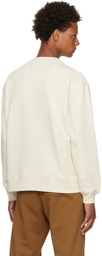 Dries Van Noten Off-White Cotton Sweatshirt
