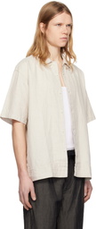 Pilgrim Surf + Supply Off-White Claude Short Sleeve Shirt