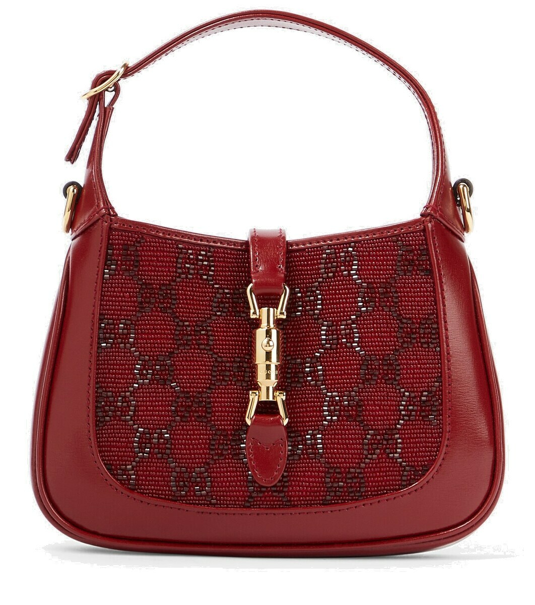 【関税込み】gucci 'Mini Jackie 1961' handbag Jackie 1961 mini lizard shoulder bag in Black Precious Skins