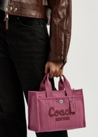 Coach Cargo 26 Logo Canvas Tote - Pink - One Size