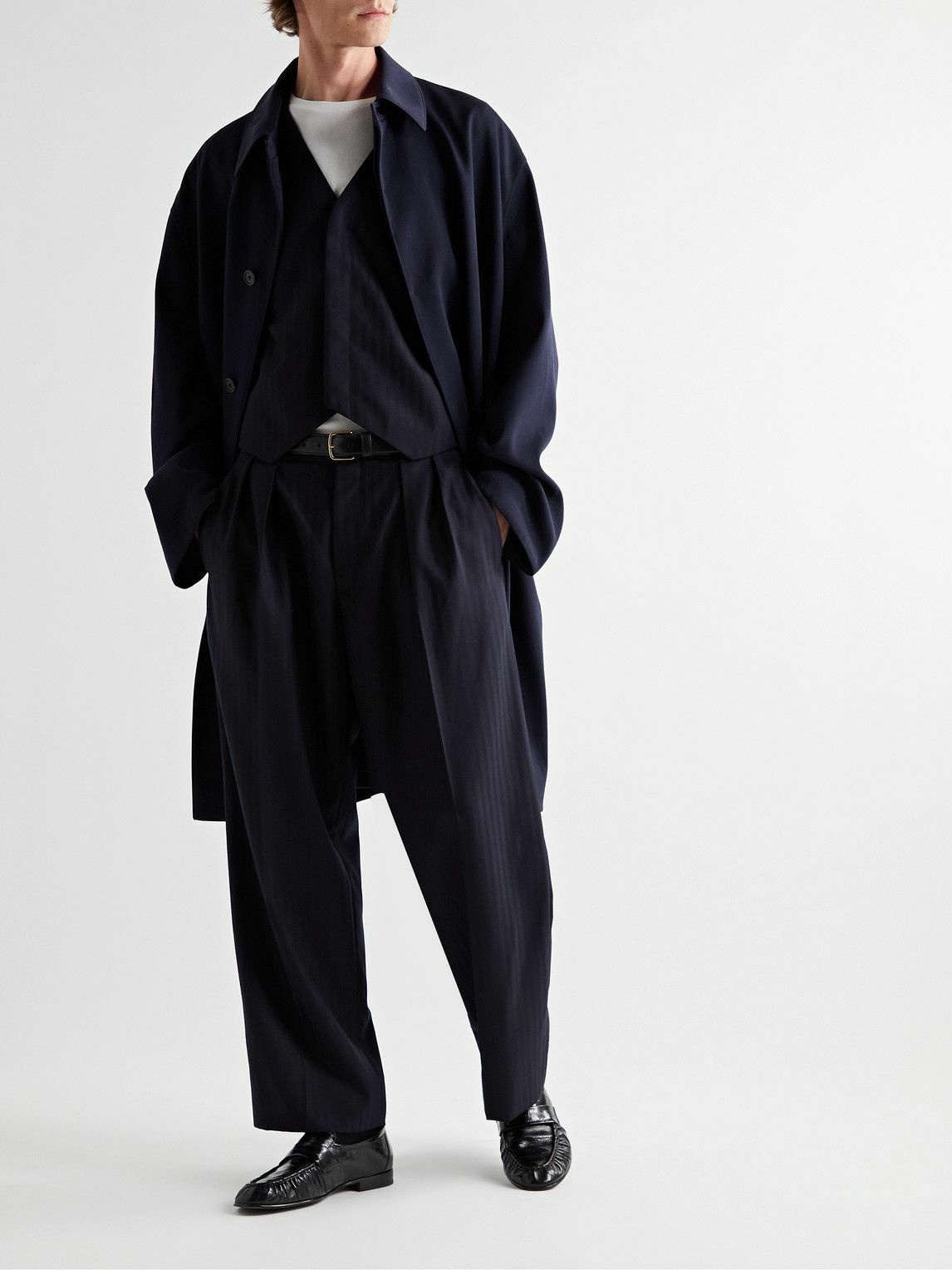 THE ROW Emilio Silk and Linen-Blend Twill Coat for Men