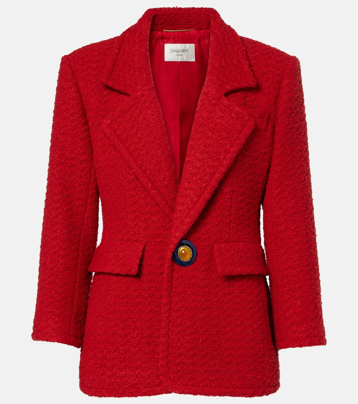 Saint Laurent Wool and silk-blend tweed jacket