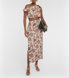 SIR - Bettina floral linen crop top