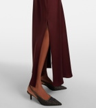 Brunello Cucinelli Satin maxi skirt