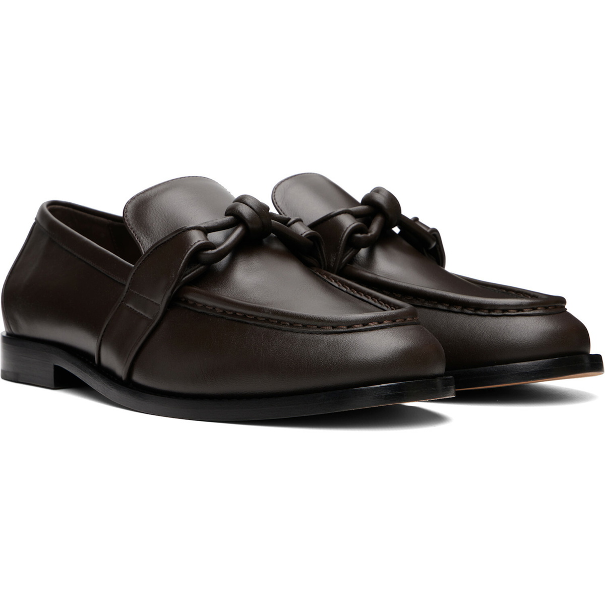Bottega Veneta Brown Astaire Loafers