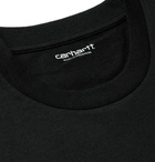 Carhartt WIP - American Script Logo-Embroidered Cotton-Jersey T-Shirt - Black