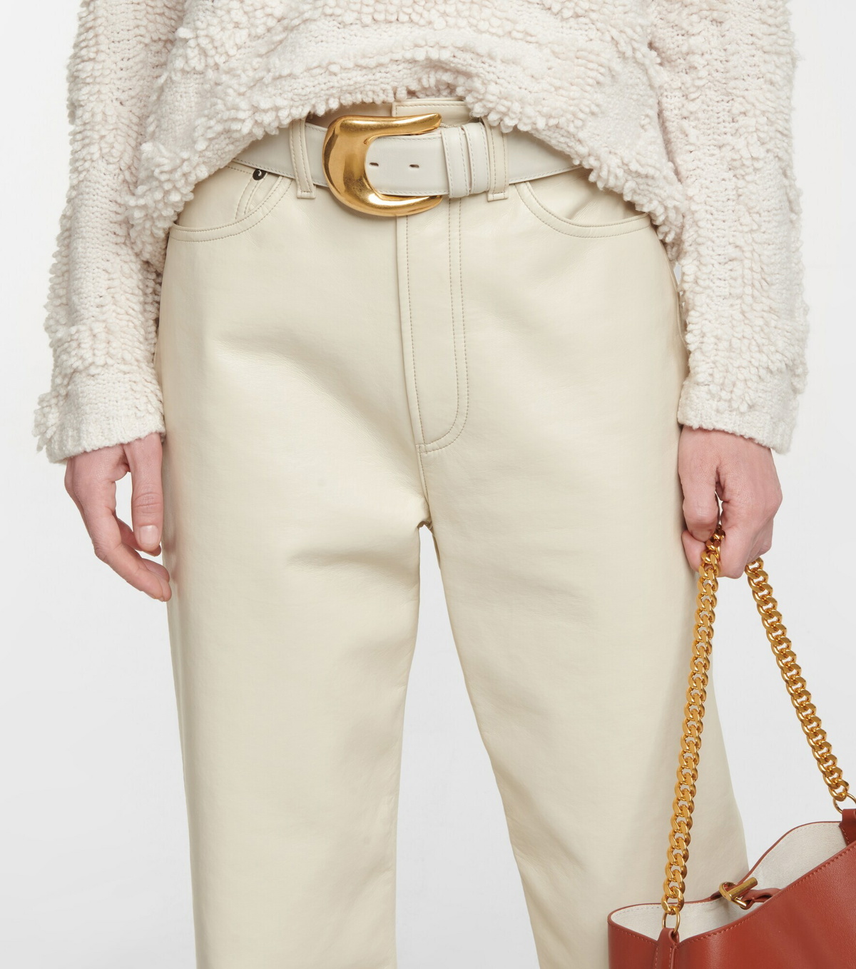 Altuzarra - Brass leather belt