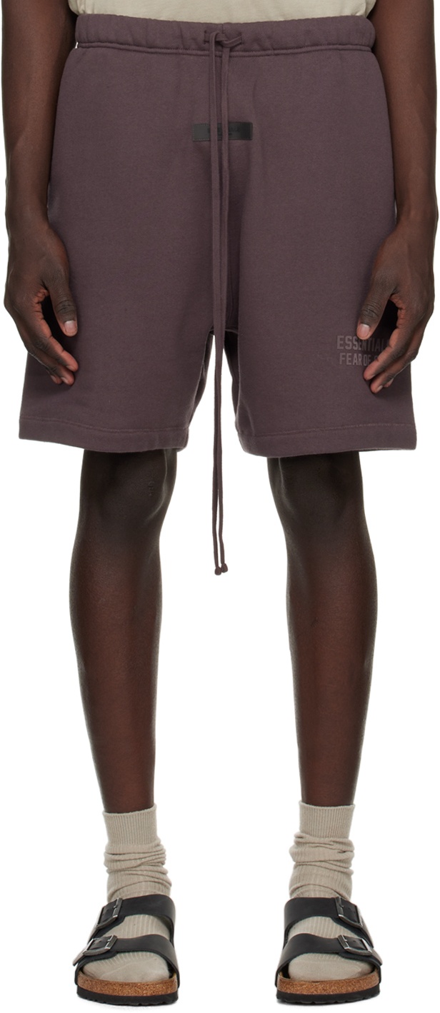 Photo: Essentials Purple Drawstring Shorts