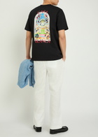 Casablanca Landscape Printed Cotton T-shirt Black