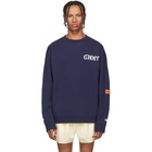 Heron Preston Navy Ghost Sweatshirt