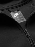 Nike - Sportswear Taped Cotton-Blend Tech Fleece Zip-Up Hoodie - Black
