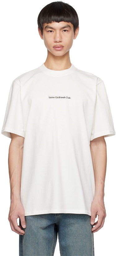 Photo: Stolen Girlfriends Club White Serif T-Shirt