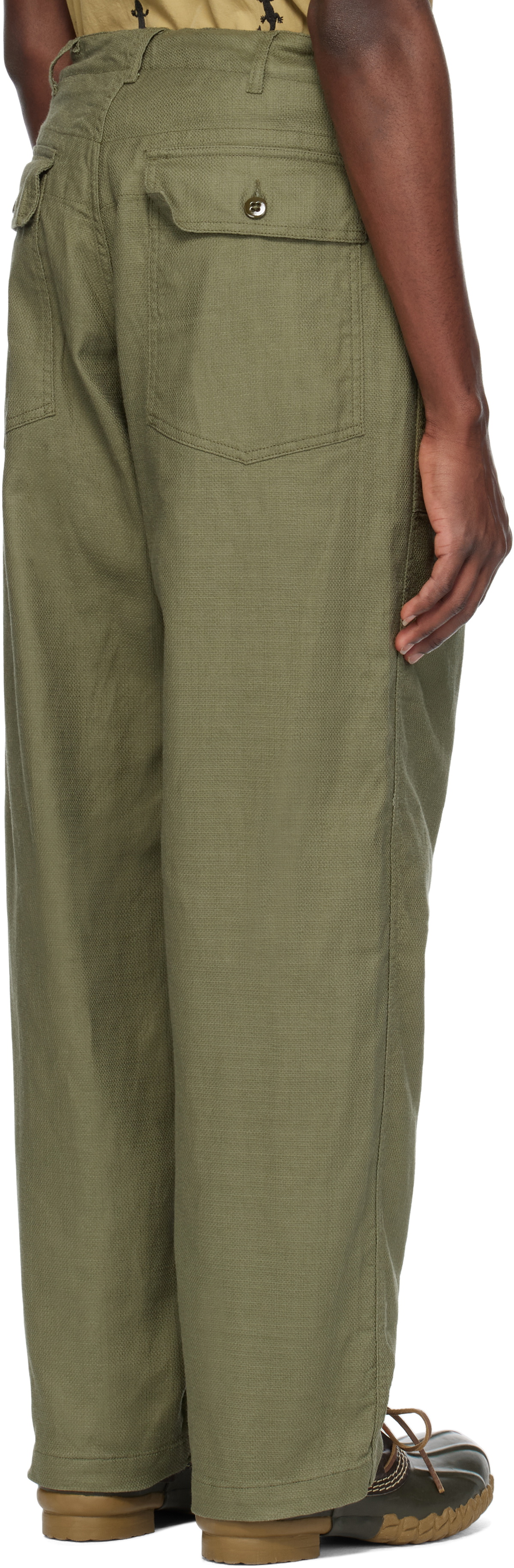 Engineered Garments Green Fatigue Trousers