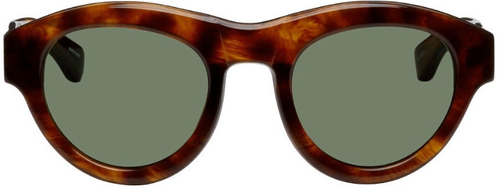 Photo: Dries Van Noten Tortoiseshell Linda Farrow Edition Cat-Eye Sunglasses