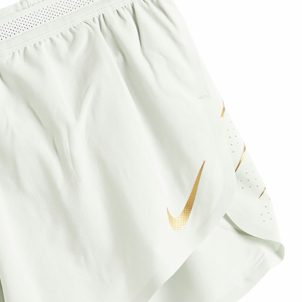 Nike Running Men's Aeroswift Jakob 2in Short in Silver/Gold