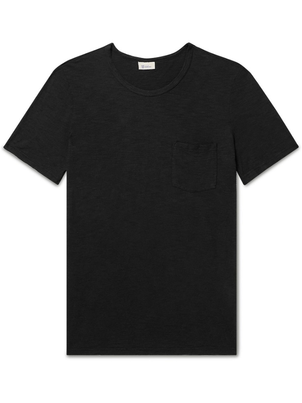 Photo: SCHIESSER - Slub Cotton-Jersey T-Shirt - Black
