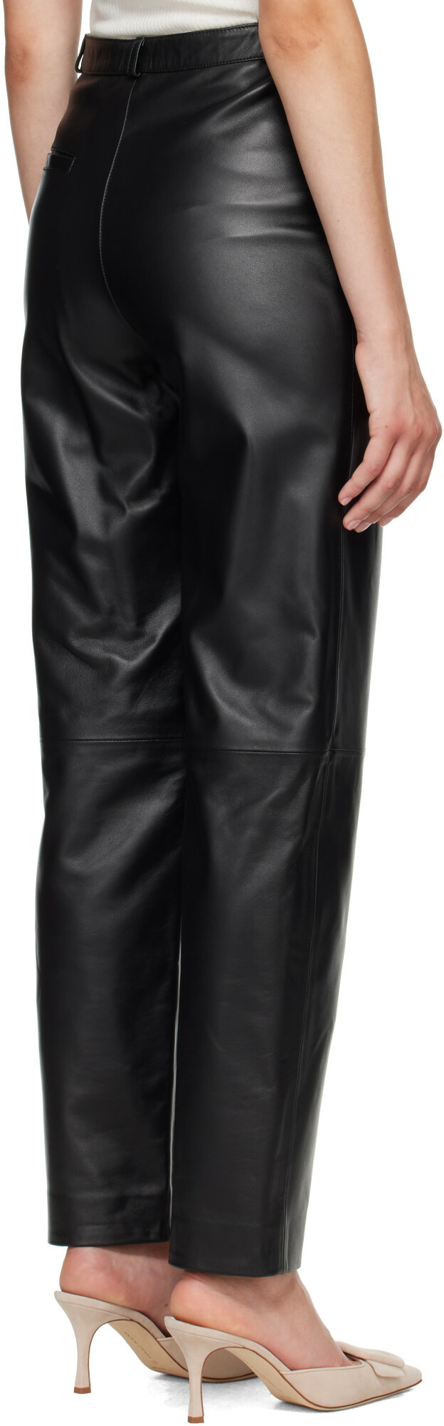 Loulou de Saison Black COBE LDS Leather Trousers