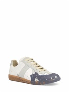 MAISON MARGIELA - Replica Painted Leather Low Top Sneakers