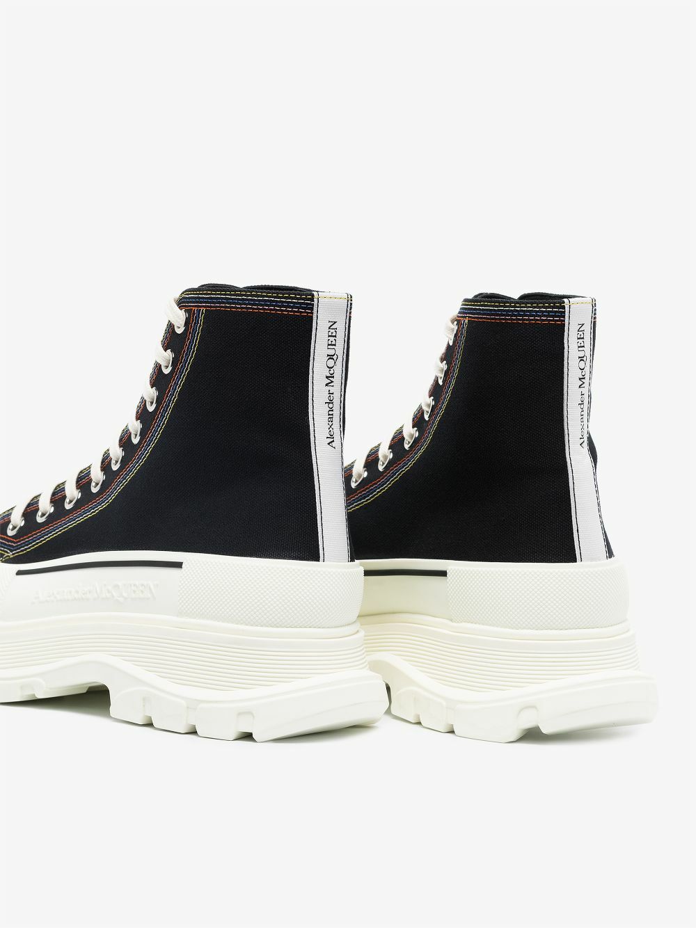Alexander McQueen Black Tread Slick High Top Sneakers