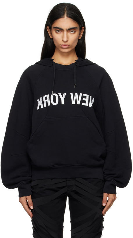 Photo: Helmut Lang Black 'New York' Hoodie