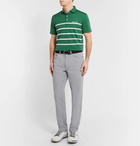 RLX Ralph Lauren - Striped Stretch Tech-Piqué Polo Shirt - Men - Green