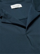 Hamilton And Hare - Lounge Cotton-Piqué Polo Shirt - Blue