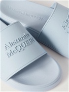 Alexander McQueen - Logo-Embossed Rubber Slides - Blue