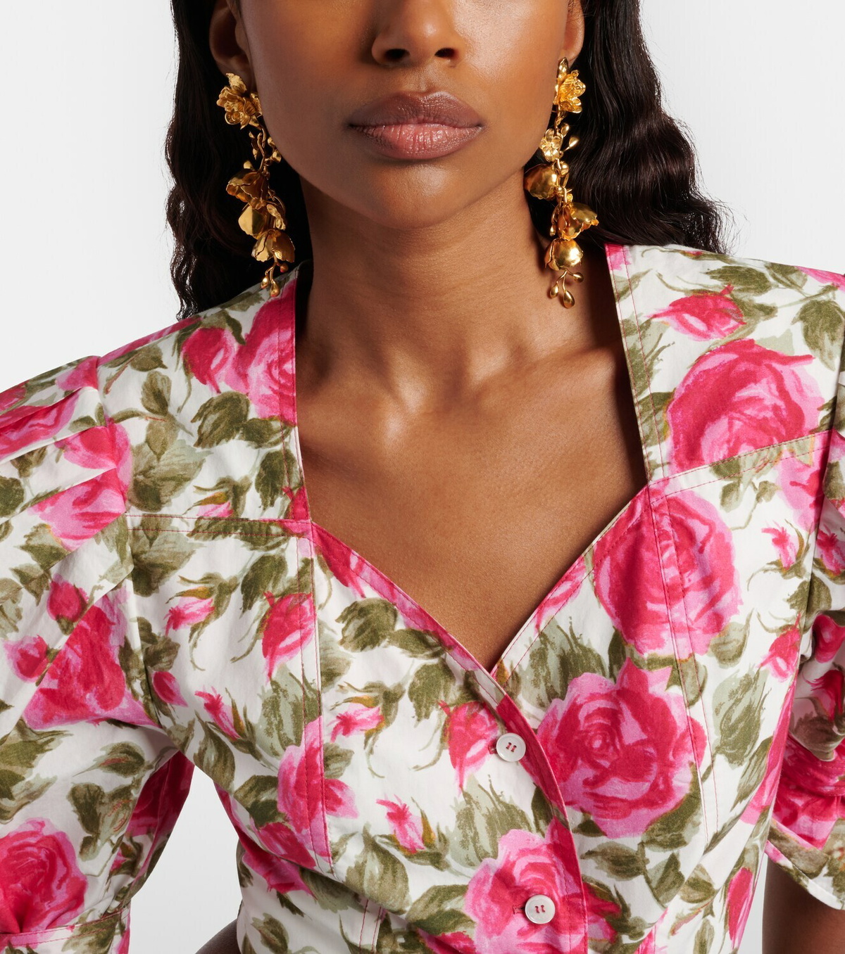 Chloé Chloé Bouquet floral drop earrings