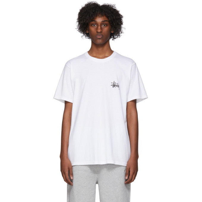 Photo: Stussy White Basic Logo T-Shirt