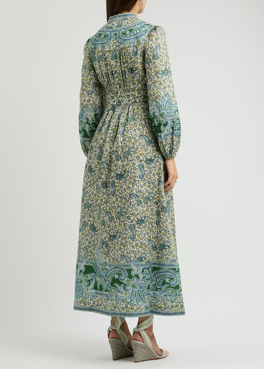 送料込/関税込■ZIMMERMANN■ ペイズリー コットン ミディドレス Zimmermann - Pattie floral cotton midi dress Zimmermann