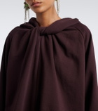 Dries Van Noten Hooded cotton jersey sweatshirt