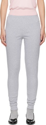 Sandy Liang Gray Long Jane Leggings