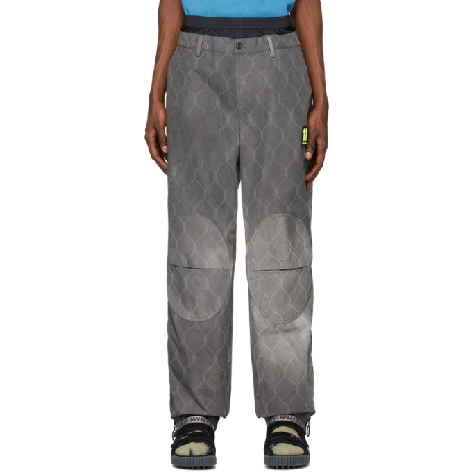Photo: Off-White Grey Fence Extended Chino Trousers