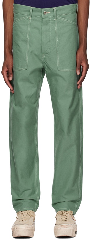 Photo: visvim Green Carpenter Trousers