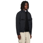 Stone Island Black Q100009 Warp Rib Nylon-TC Jacket