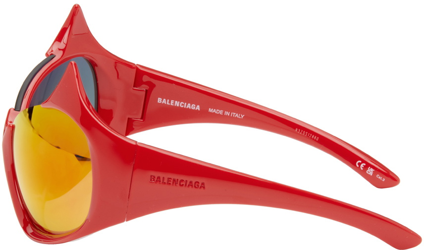サングラス BALENCIAGA GOTHAM CAT NYLON SUNGLASSES Gotham Cat sunglasses in red - Balenciaga | Mytheresa